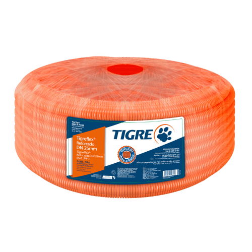 Conduíte Corrugado Laranja de 32mm Tigre